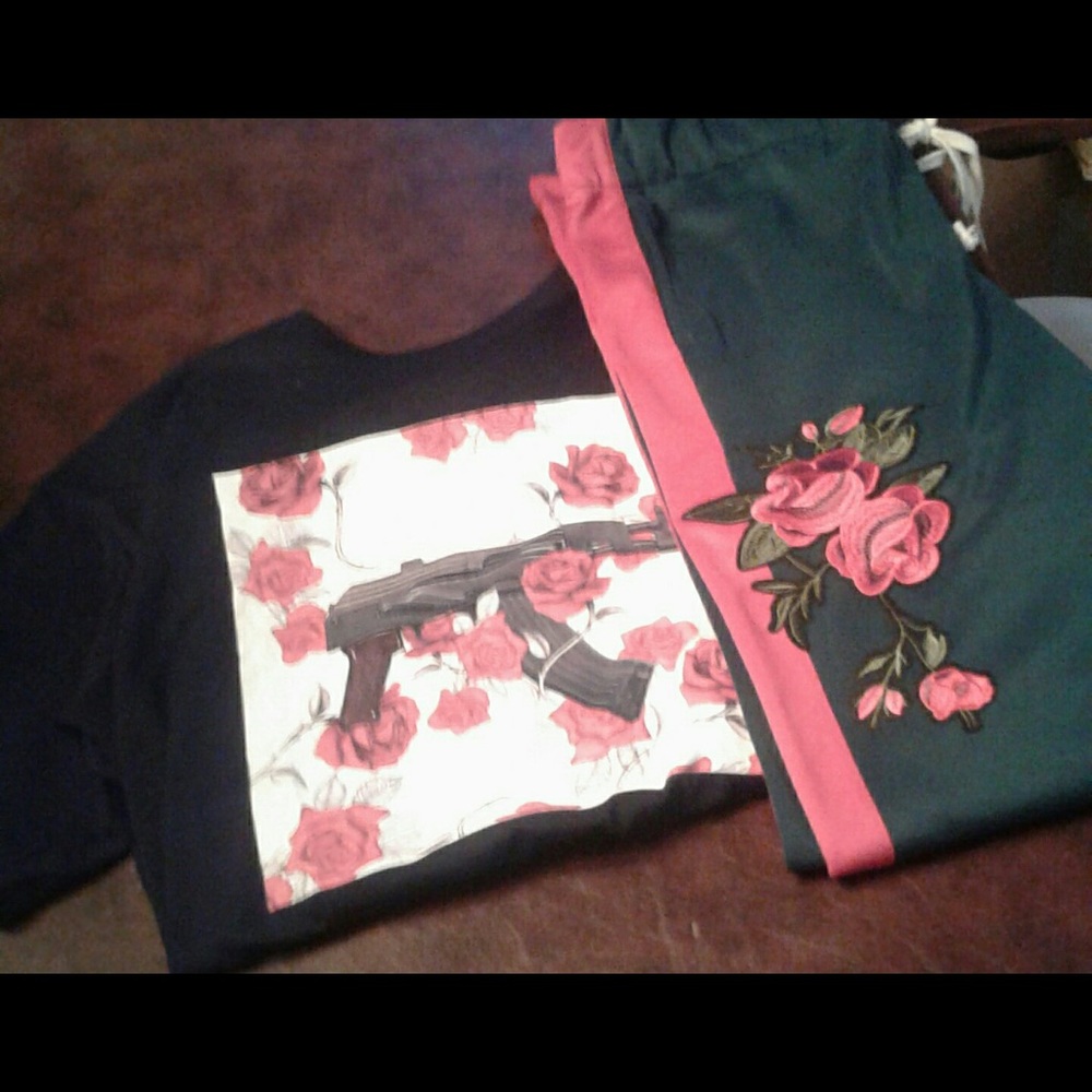 Street wear official T-shirt & track pants set